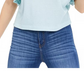 Gypsies & Moondust Junior's Ruffle Trimmed Thermal Top Blue Size Small