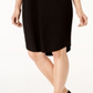 Karen Scott Women's Cotton Collared Shirtdress Black Size Petite M