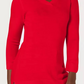 Karen Scott Women's V Neck Sweater Red Size XX-Large