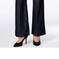 Lee Women's Denim Wash Wide Leg Trousers Black Size 16 Petite