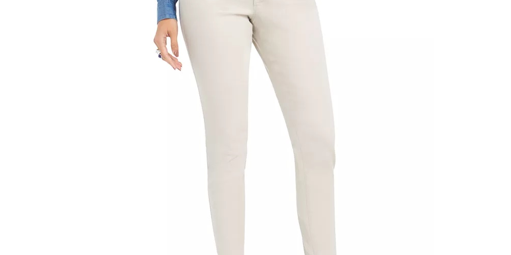 Style & Co Women's Curvy Fit Skinny Fashion Jeans Beige Size 2