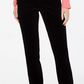 Charter Club Women's Lexington Tummy-Control Corduroy Pants Black Size 24X4.5