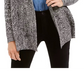 Charter Club Women's Marled Shawl Collar Cardigan Black Size X-Small
