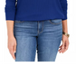 Charter Club Women's Heathered Ribbed Turtleneck Top Blue Size X-Small