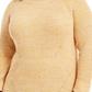 Style & Co Women's Plus Pointelle Trim Sweater Beige Size 1X