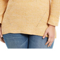 Style & Co Women's Plus Pointelle Trim Sweater Beige Size 1X