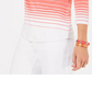 Charter Club Women's Striped Cotton Boat Neck Top Pink Size Petite Small