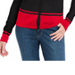 Karen Scott Women's Colorblocked Hem Cardigan Blue Size Petite S