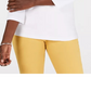 Karen Scott Women's Eyelet V Neck Cotton Top White Size Petite Medium
