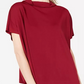 Alfani Women's Cowl Mock-Neck Top Wine Size Petite Small