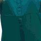 Alfani Women's Plus Size Satin Mixed-Media Top Green Size 0X