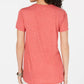Style & Co Women's Petite Graphic-Print T-Shirt Red Size PM