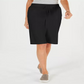 Karen Scott Women's Petite Skimmer Shorts Black Size 44
