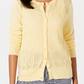 Charter Club Women's Pointelle-Knit Cardigan Navy Size XX-Large