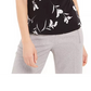 Calvin Klein Women's Floral Pleated-Neck Sleeveless Top Black/white Size X-Large
