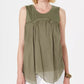 Style & Co Women's Handkerchief-Hem Top Green Size XX-Large