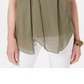 Style & Co Women's Handkerchief-Hem Top Green Size XX-Large
