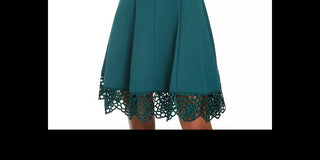 Donna Ricco Women’s Scuba Fit & Flare Dress Green Size 8