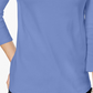 Charter Club Women's Petite Pima Cotton Button-Shoulder Top Blue Size -Petite L