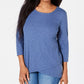 Karen Scott Women's Tulip-Hem Top Grey Size Medium