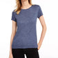 Maison Jules Women's Tie-Back Solid T-Shirt Pink Size Small