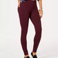 Style & Co Women's Seamed Ponte Knit Skinny Pants Berry Jam Size PXL