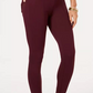 Style & Co Women's Seamed Ponte Knit Skinny Pants Berry Jam Size PXL