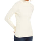 NOSTOCK Charter Club Women's Cable Knit Turtleneck Sweater Vanilla Size Petite S