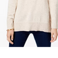 Maison Jules Women's Cotton Crew-Neck Sweater Pink Size Medium