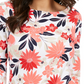 Charter Club Women's Cotton Printed Boatneck Top Red Size Petite S