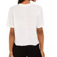 Rebellious One Juniors' Adventure Cropped Graphic T-Shirt White Size Large