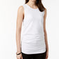 Alfani Women's Petite Ruched Tank Top White Size PXL