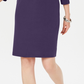 Karen Scott Women's Petite Boat-Neck Studded Dress Purple Size Petite Small