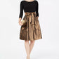 Jessica Howard Women's Solid & Animal-Print Fit & Flare Dress Red Size 16