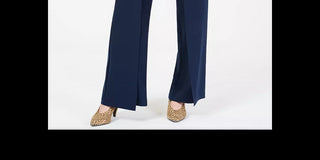 Bar III Women's Wide-Leg Tie-Front Pants Purple Size X-Small