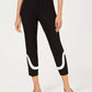 Alfani Women's Petite Colorblocked Ankle Pants Black Size 2 Petite