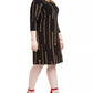 Tommy Hilfiger Women's Plus Chain Print Dress Black Size 18W