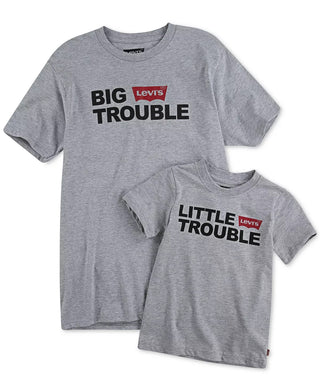 Levi's Daddy & Me Collection Baby Boys Little Trouble Graphic T-Shirt Silver Size 24MOS