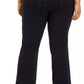Alfani Women's  Pull On Plaid Pants Navy Size 14W