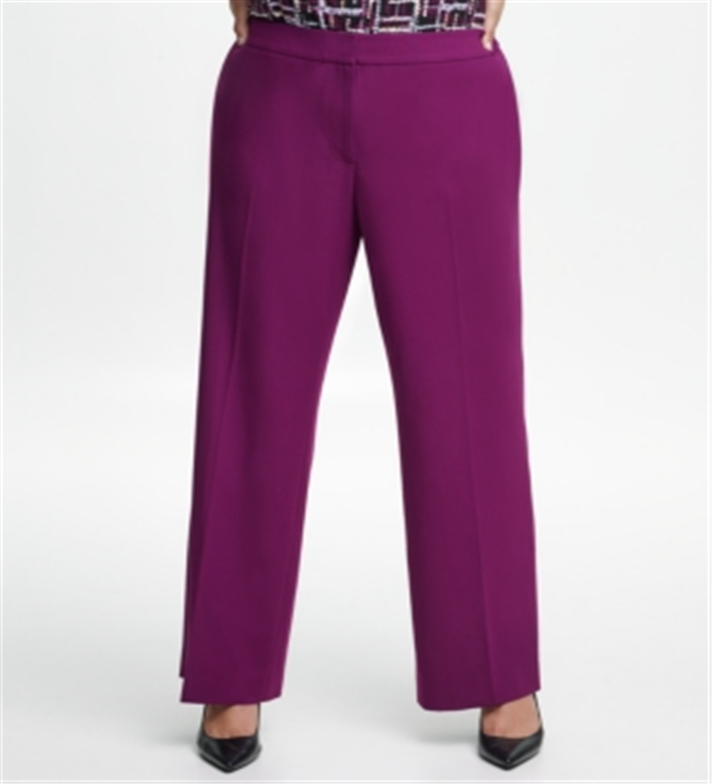 Calvin Klein Women's Plus Highline Pants Wine  Size 18W