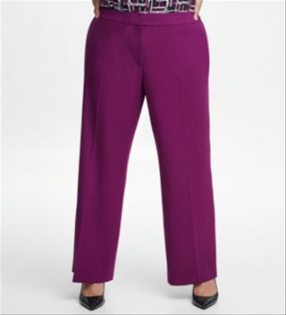 Calvin Klein Women's Plus Highline Pants Wine  Size 18W