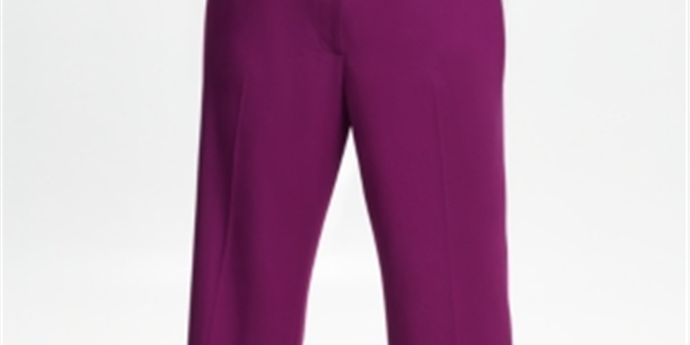 Calvin Klein Women's Plus Highline Pants Wine  Size 18W