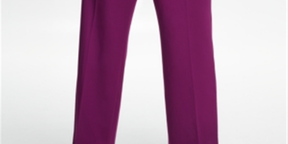 Calvin Klein Women's Plus Highline Pants Wine  Size 18W
