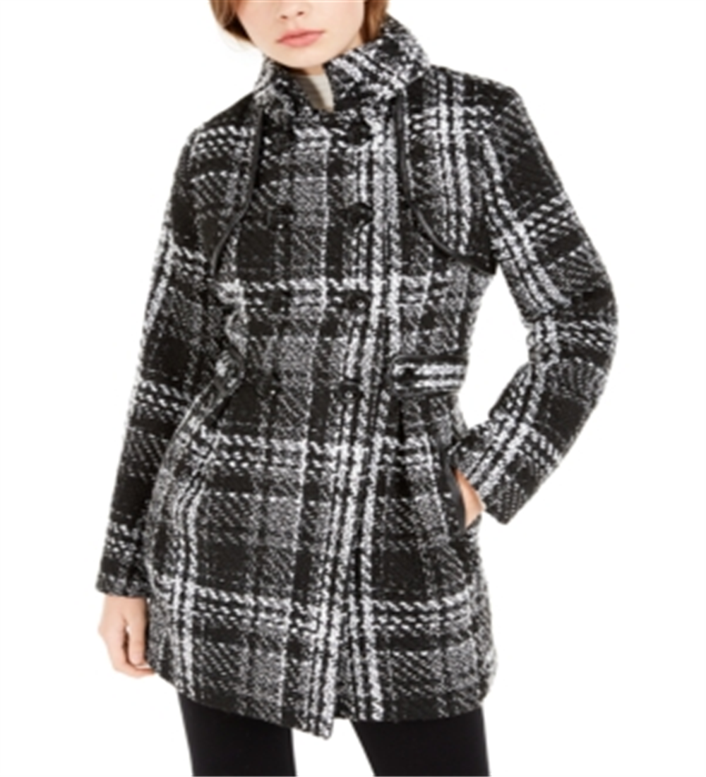 BCX Junior's Double Breasted Coat Black Size Small