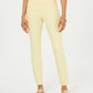 Charter Club Women's Cambridge Skinny Pull-On Tummy-Control Pants Regular And Short Lengths Yellow Size 10