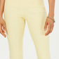 Charter Club Women's Cambridge Skinny Pull-On Tummy-Control Pants Regular And Short Lengths Yellow Size 10