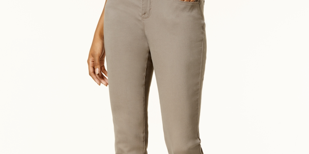 Style & Co Women's Shirt Solid Estate Performance Polo Brown Size 12 Petite