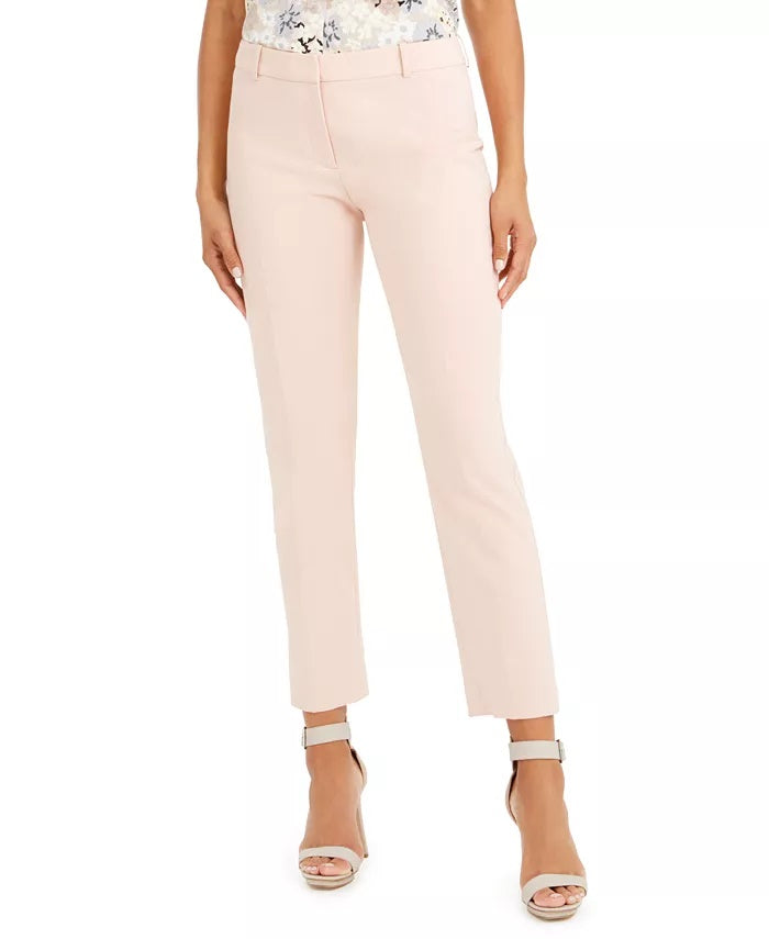 Calvin Klein Women's Straight Leg Dress Pants Pink Size 4 Petite