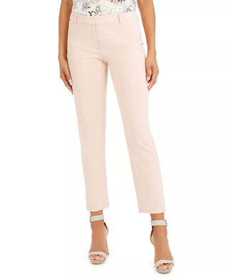 Calvin Klein Women's Straight Leg Dress Pants Pink Size 4 Petite