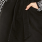 INC International Concepts Women's Paperbag Waist Denim Skirt  Black Size 18